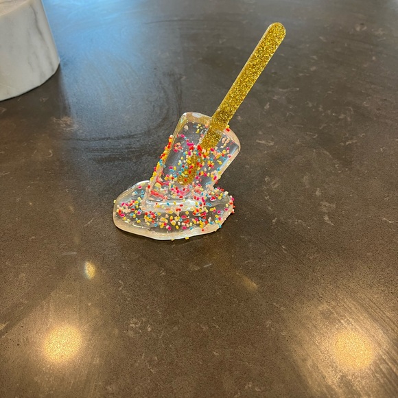Popsicle with Sprinkles-Transparent-Art/Decor-New with Box - Picture 2 of 4
